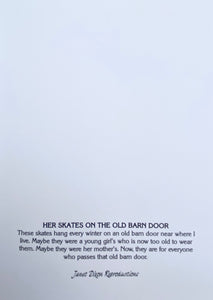 "Her Skates on the Old Barn Door - Blank Cards (Pk 6)