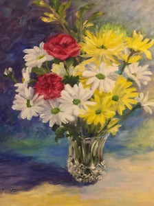 Spring Bouquet in Glass Vase