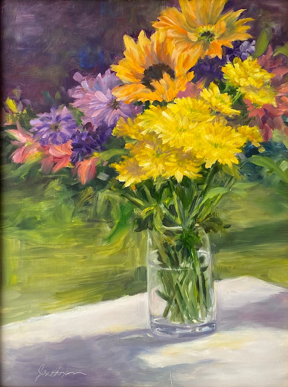 Summer Floral in a Glass Jar